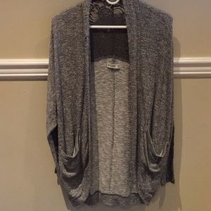 Shiny grey cardigan